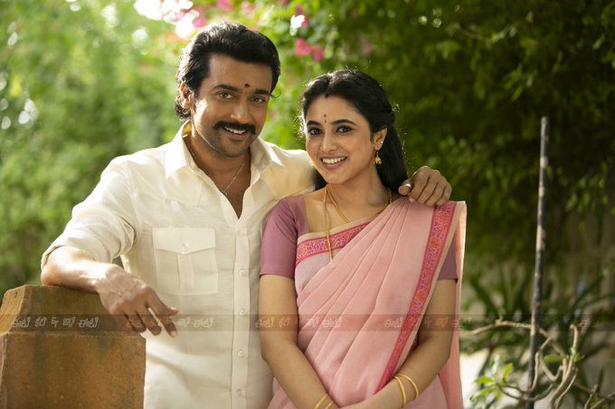 Priyanka Arulmohan and Suriya in Etharkkum Thunindhavan (2022)