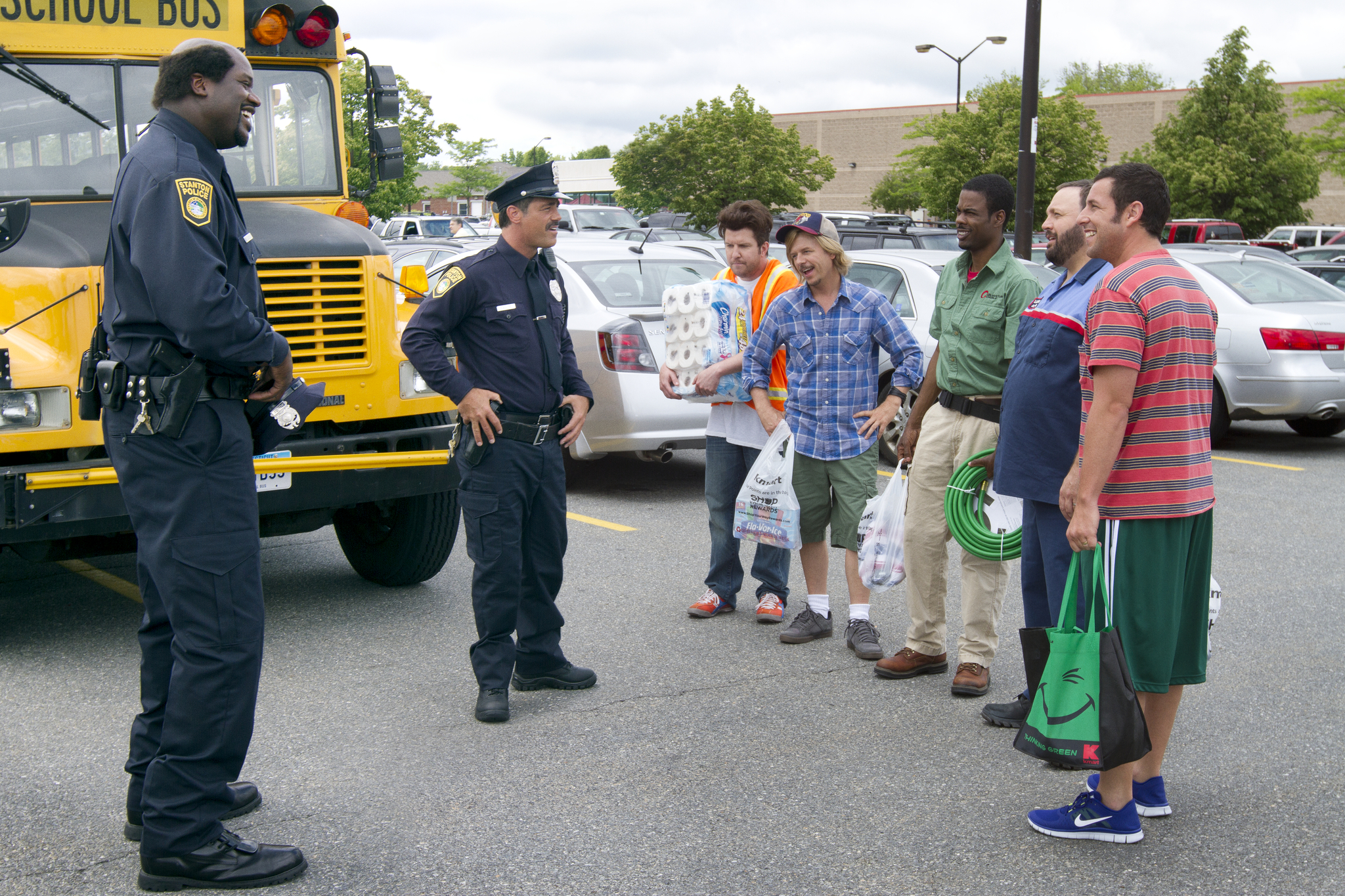 Adam Sandler, Chris Rock, David Spade, Peter Dante, Kevin James, Shaquille O'Neal, and Nick Swardson in Grown Ups 2 (2013)