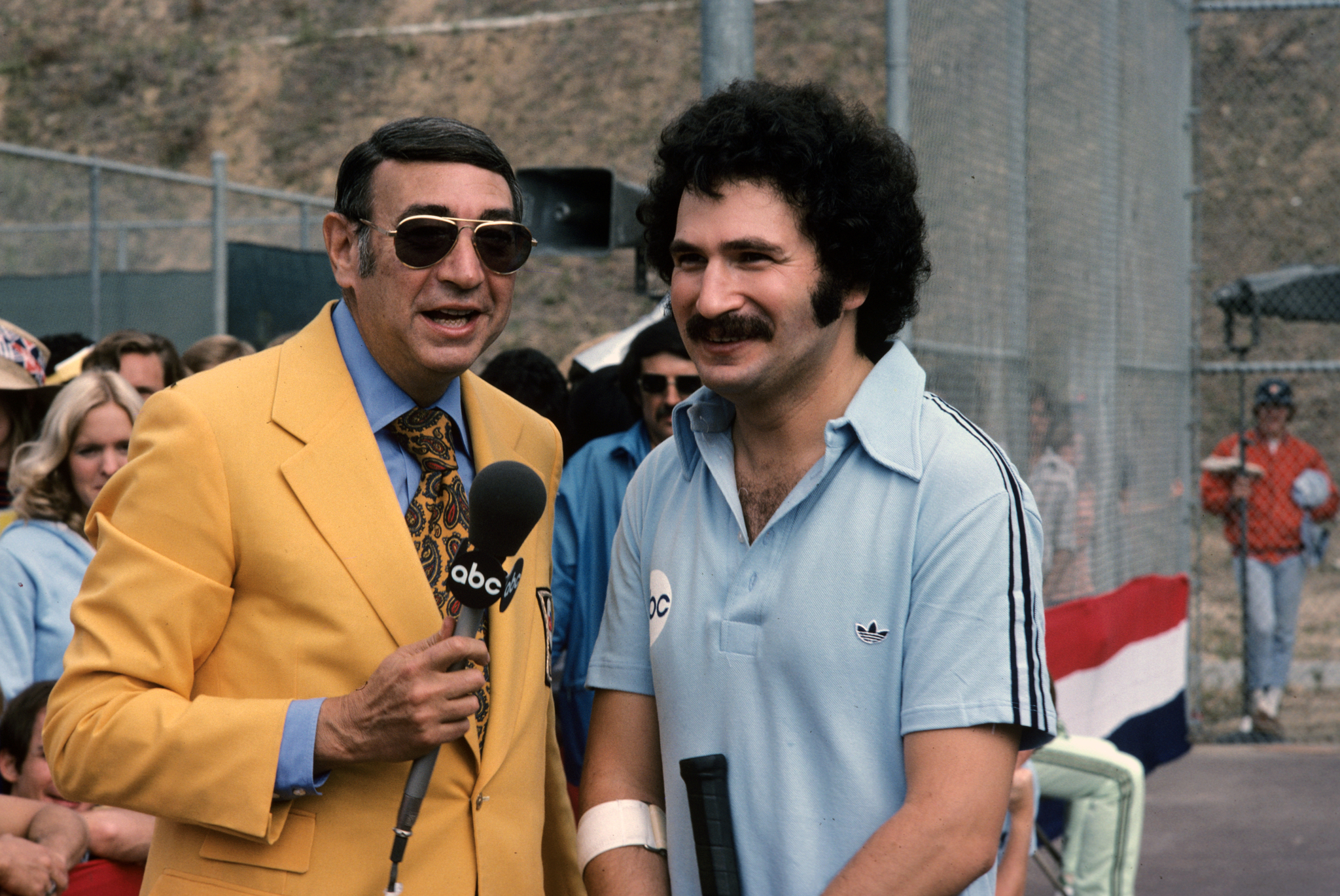 Howard Cosell and Gabe Kaplan in Battle of the Network Stars (1976)