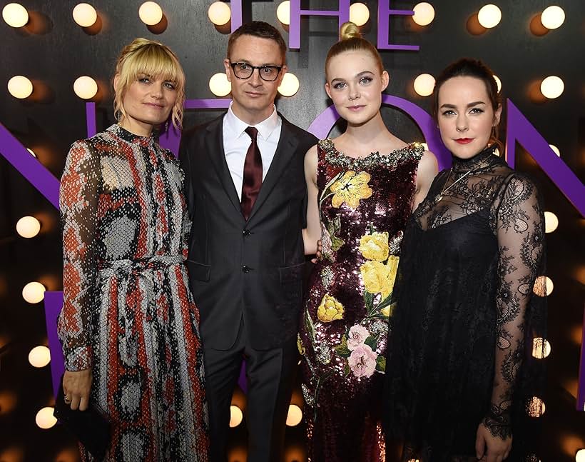 Liv Corfixen, Jena Malone, Nicolas Winding Refn, and Elle Fanning at an event for The Neon Demon (2016)