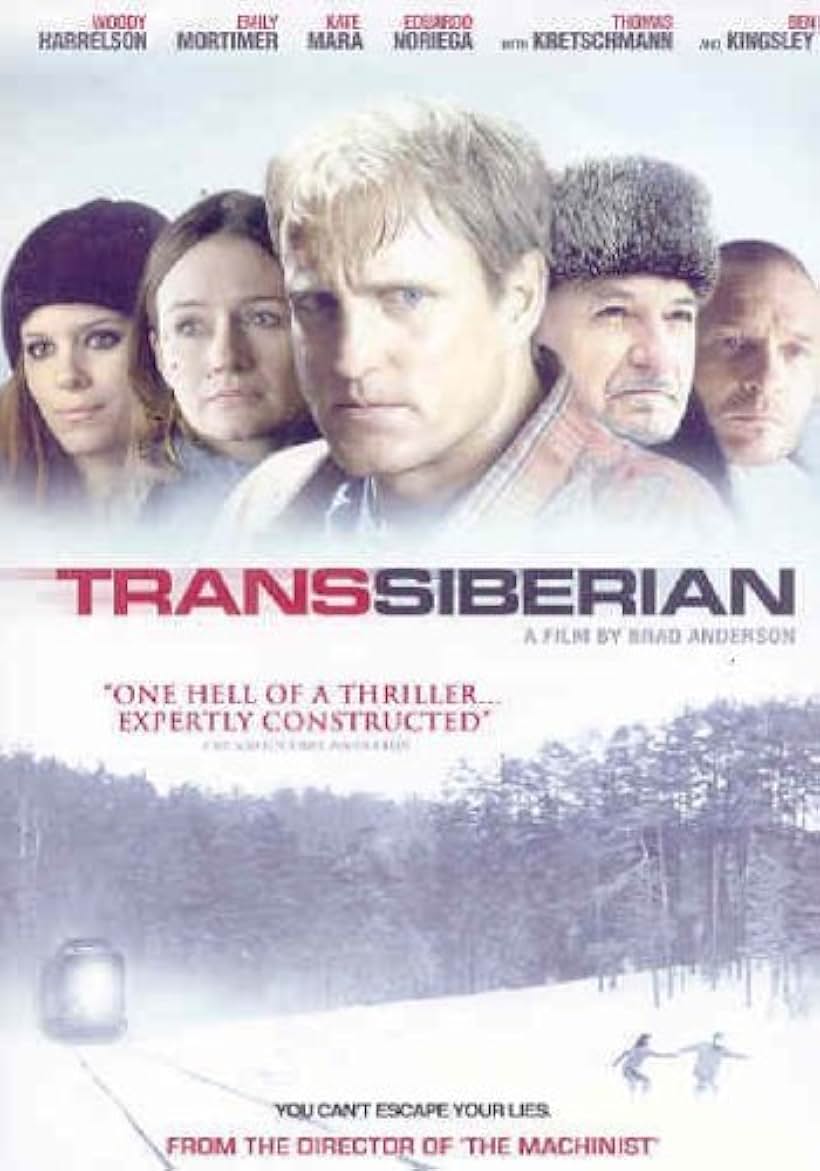 Woody Harrelson, Ben Kingsley, Thomas Kretschmann, Kate Mara, and Emily Mortimer in Transsiberian (2008)