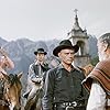 Steve McQueen, Yul Brynner, Horst Buchholz, and Vladimir Sokoloff in The Magnificent Seven (1960)