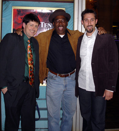 Screenwriter Paul Osborne and actors Alfonso Freeman and Paul J. Alessi at the Cast & Crew screening of director Scott Storm's "Ten 'til Noon".