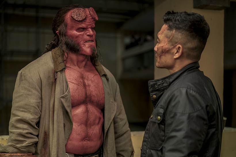 Daniel Dae Kim and David Harbour in Hellboy (2019)