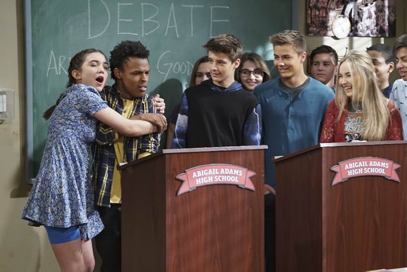 Rowan Blanchard, Sabrina Carpenter, Amir Mitchell-Townes, Corey Fogelmanis, and Peyton Meyer in Girl Meets World (2014)