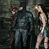 Ben Affleck, Gal Gadot, and Ezra Miller in Justice League (2017)