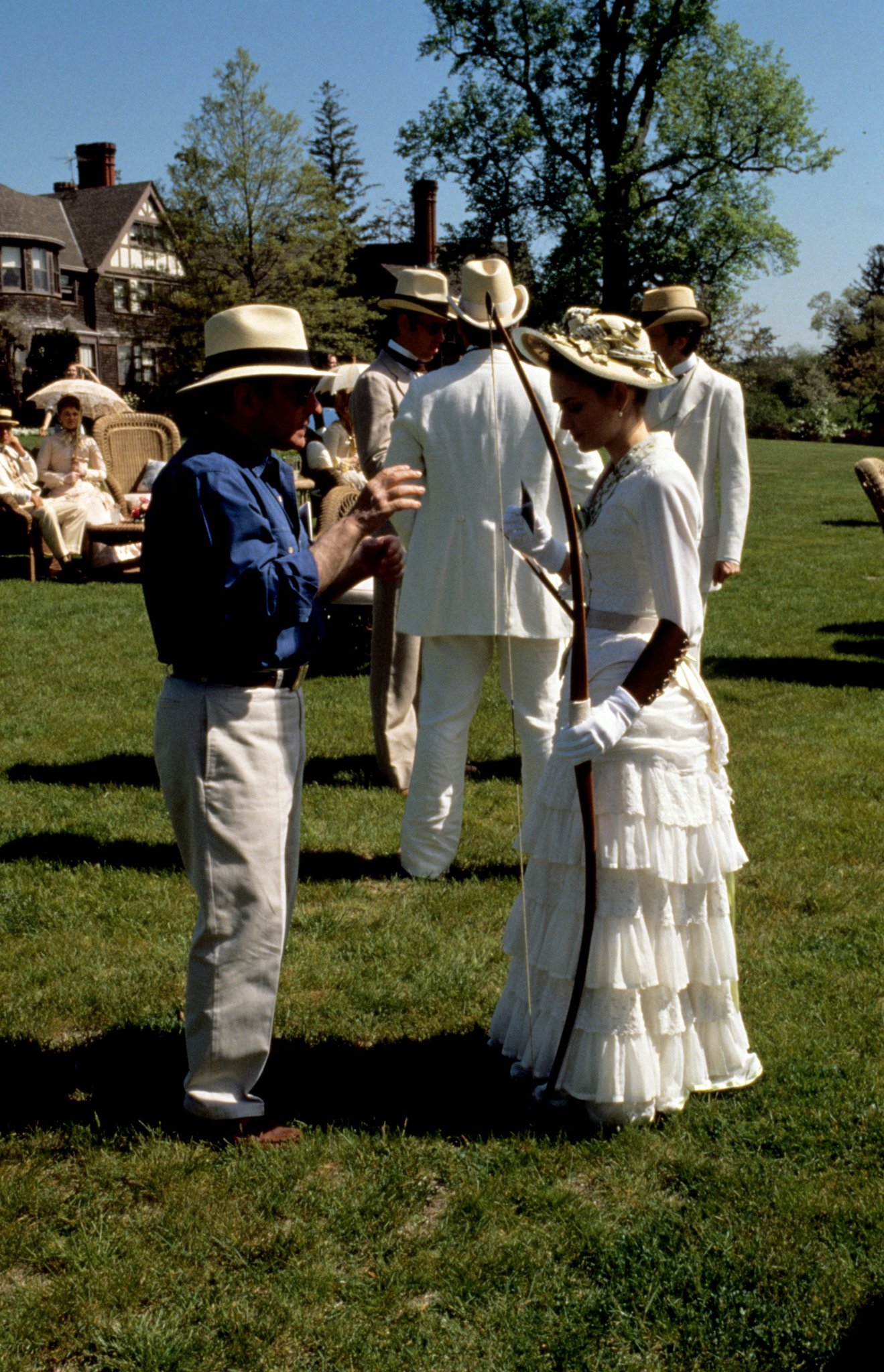 Winona Ryder, Martin Scorsese, Richard E. Grant, and Stuart Wilson in The Age of Innocence (1993)