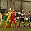 Pua Magasiva, Glenn McMillan, Jorge Vargas, Jason Chan, and Adam Tuominen in Power Rangers Ninja Storm (2003)