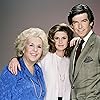 Pierce Brosnan, Stephanie Zimbalist, and Doris Roberts in Remington Steele (1982)