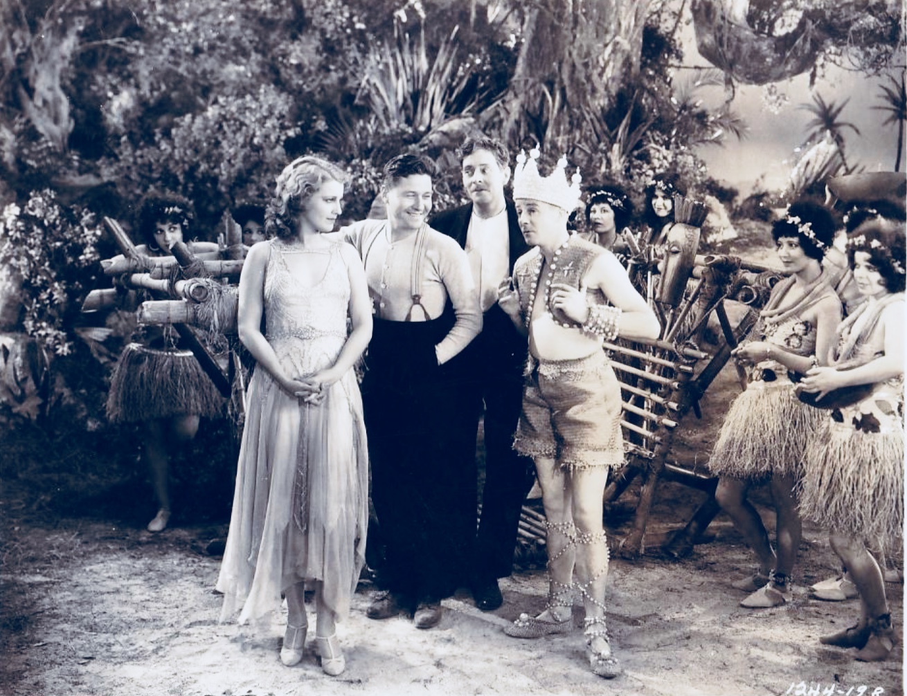 Iris Adrian, William Austin, Richard 'Skeets' Gallagher, Jeanette MacDonald, and Jack Oakie in Let's Go Native (1930)