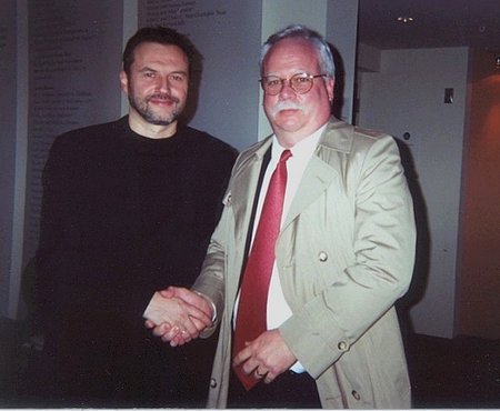 Film Director, Producer Aleksei Uchitel and Drew H. Fash.  Saint Petersburg, Russia (2000)