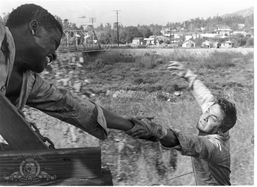 Tony Curtis and Sidney Poitier in The Defiant Ones (1958)