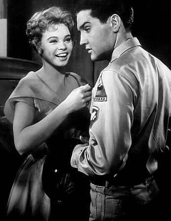 Elvis Presley and Juliet Prowse in "G.I. Blues," Paramount, 1960.