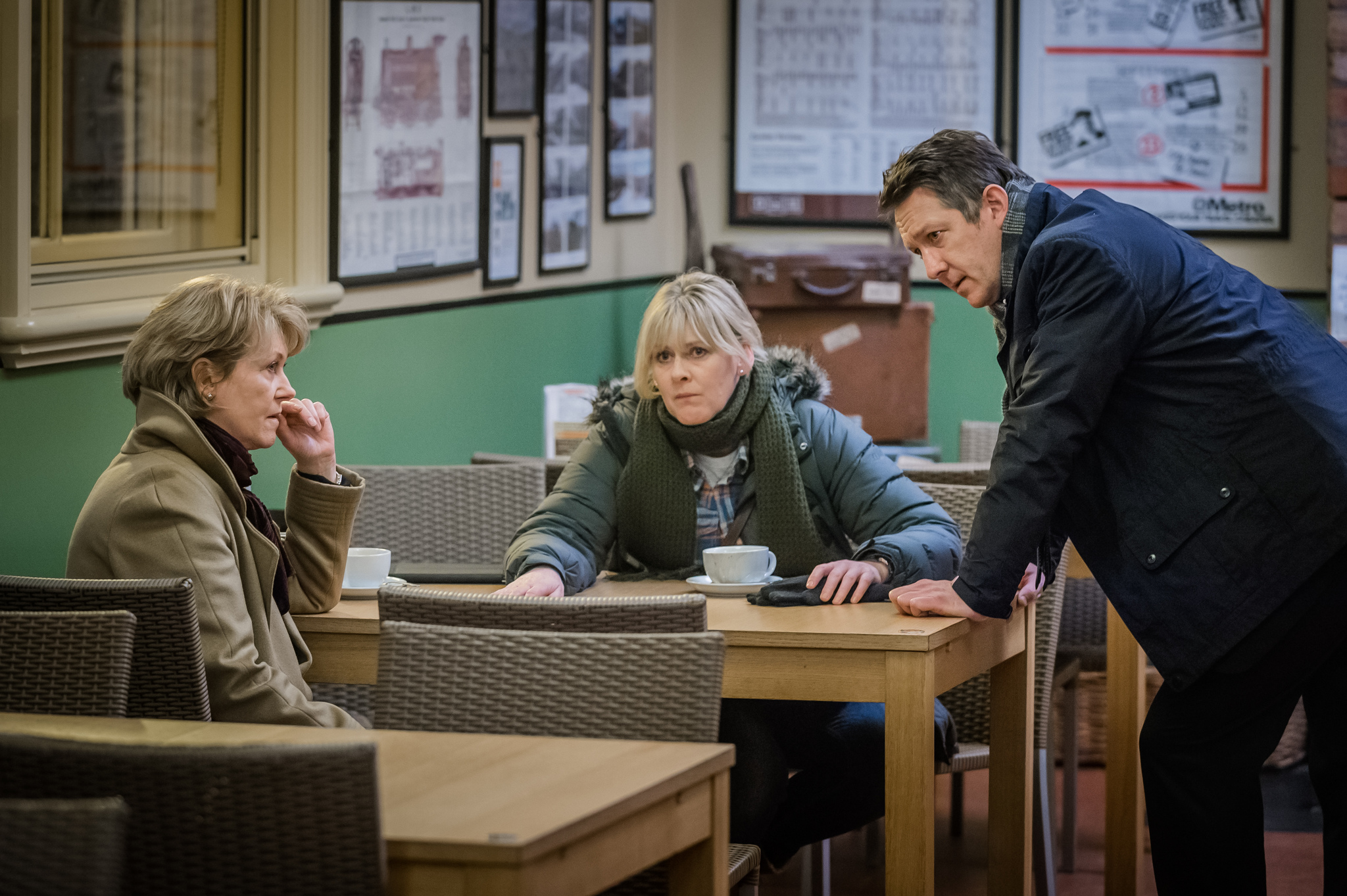 Jill Baker, Sarah Lancashire, and Alan McKenna in Happy Valley (2014)