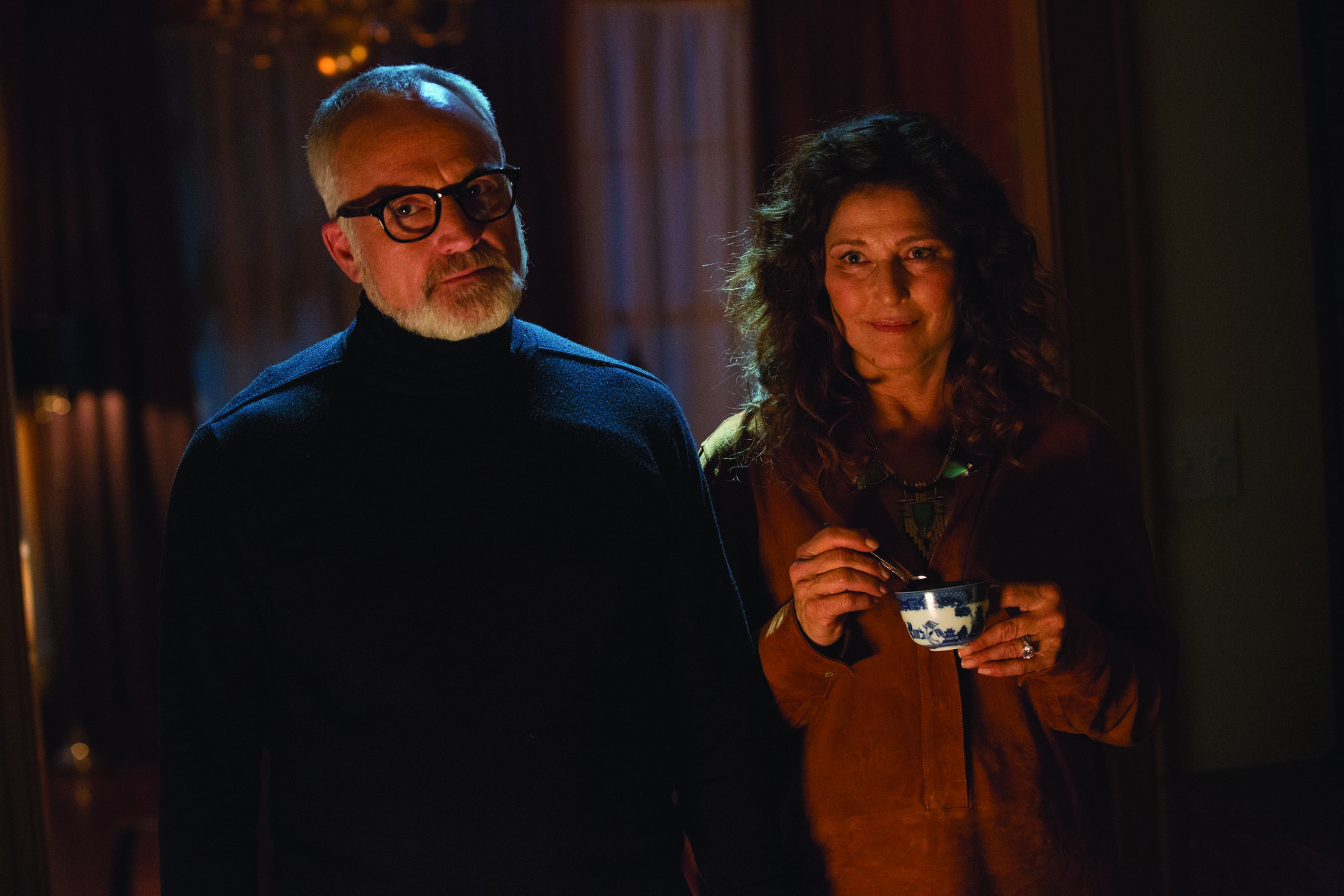 Catherine Keener and Bradley Whitford in Get Out (2017)