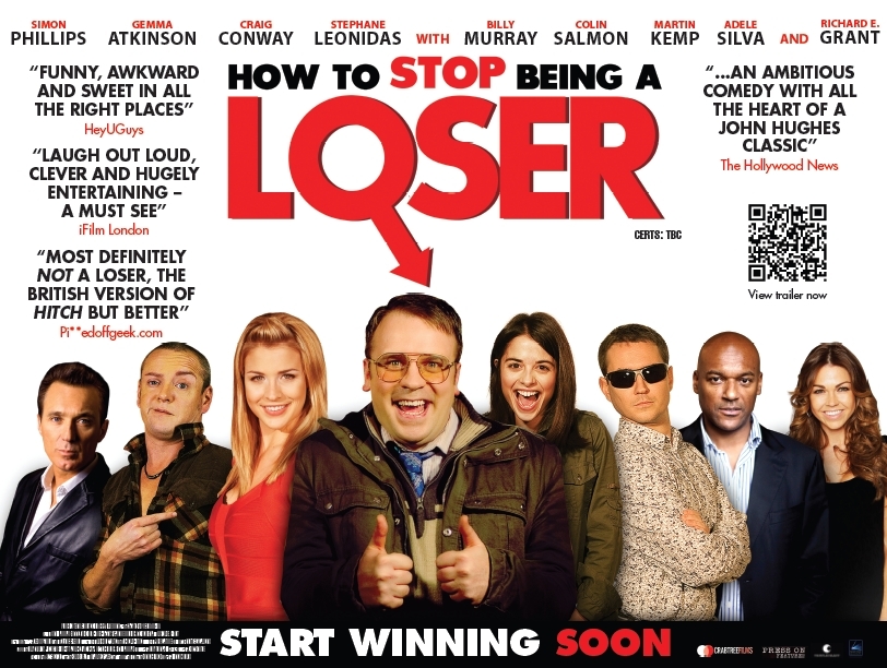 Craig Conway, Martin Kemp, Stephanie Leonidas, Colin Salmon, Adele Silva, Gemma Atkinson, Martin Compston, and Simon Phillips in How to Stop Being a Loser (2011)