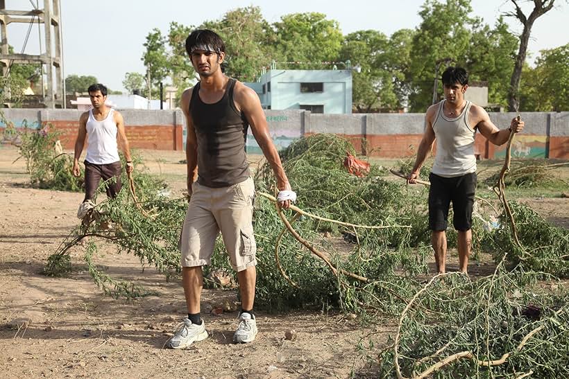 Amit Sadh, Sushant Singh Rajput, and Rajkummar Rao in Kai Po Che (2013)