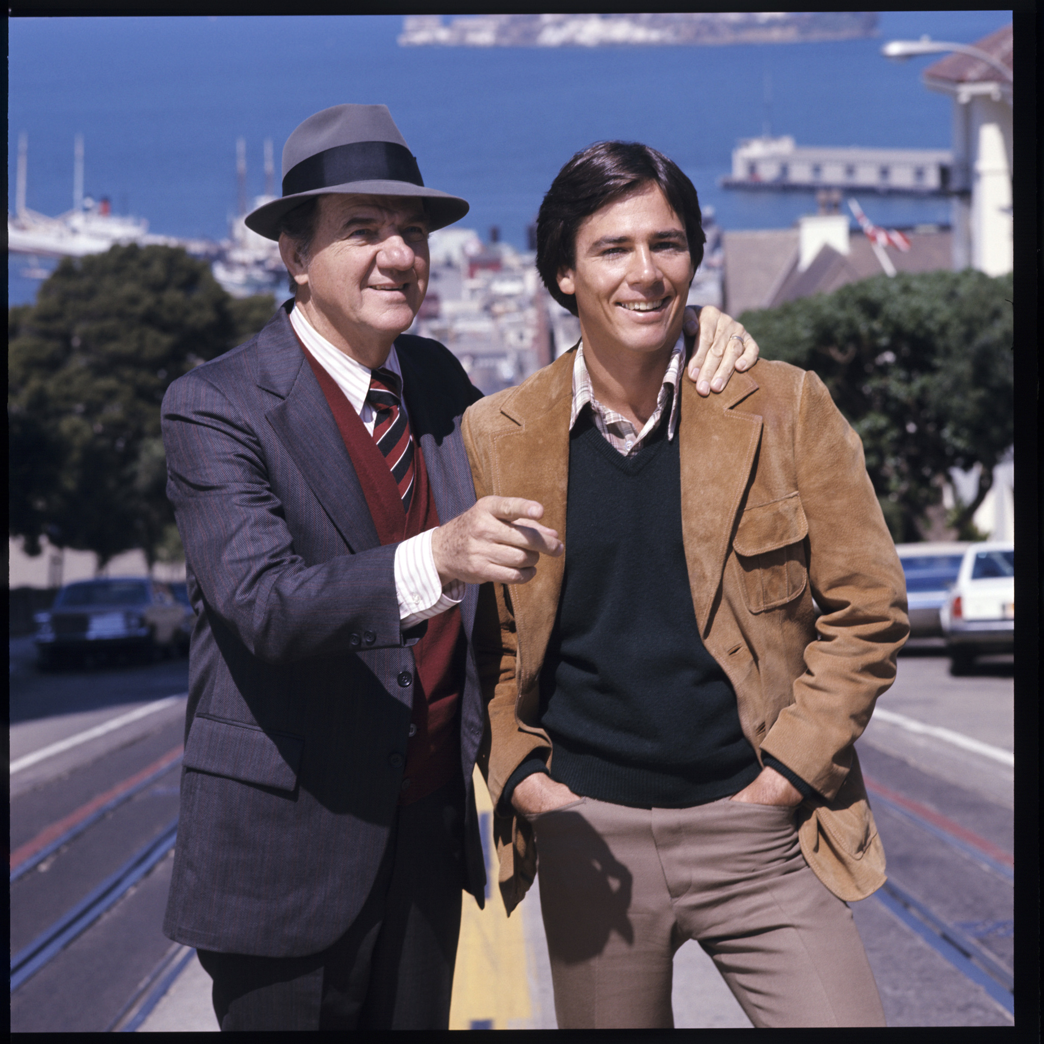 Karl Malden and Richard Hatch in The Streets of San Francisco (1972)