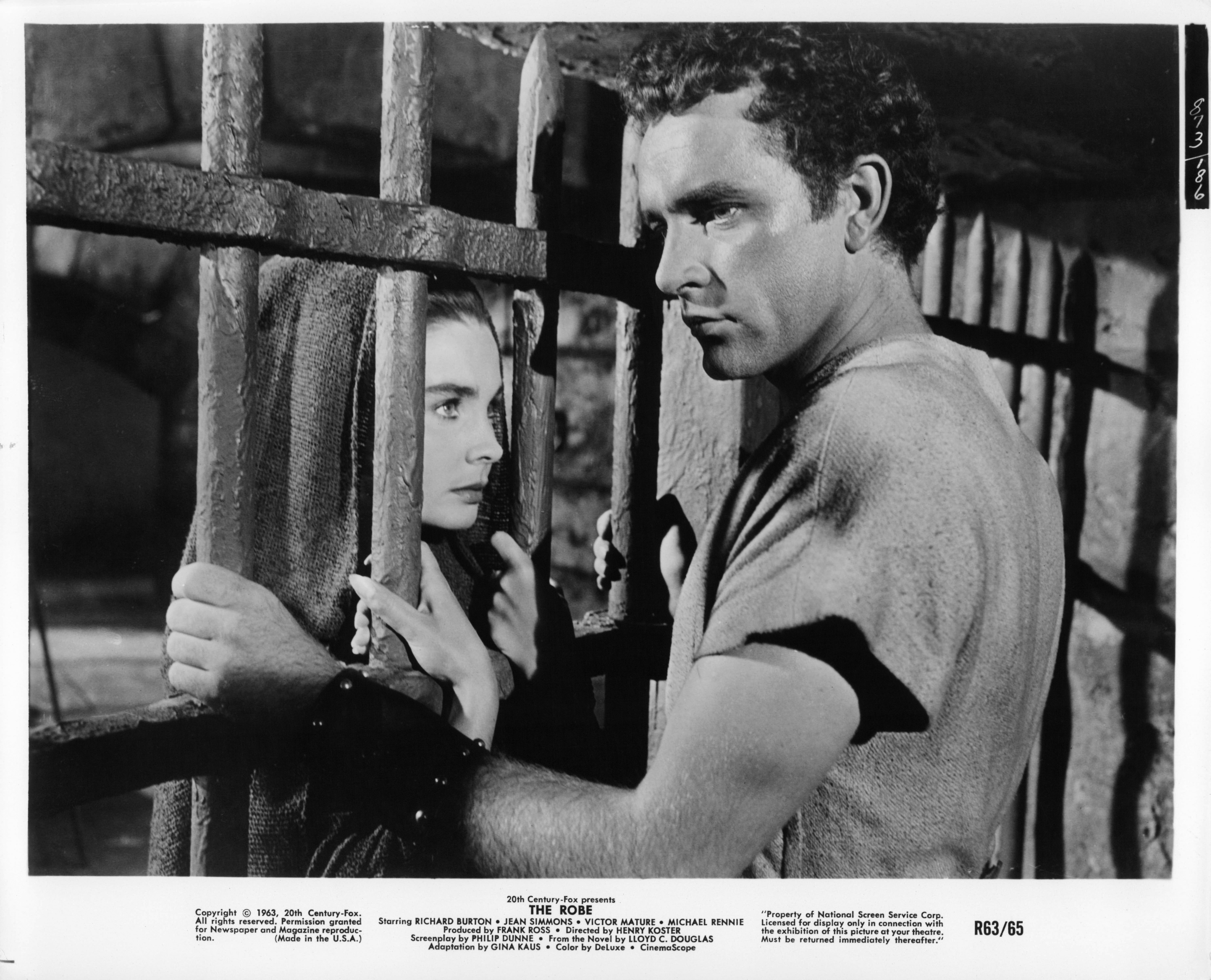 Richard Burton and Jean Simmons in The Robe (1953)