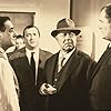 Guy Decomble, Jacques Dynam, and Jean Gabin in Maigret voit rouge (1963)