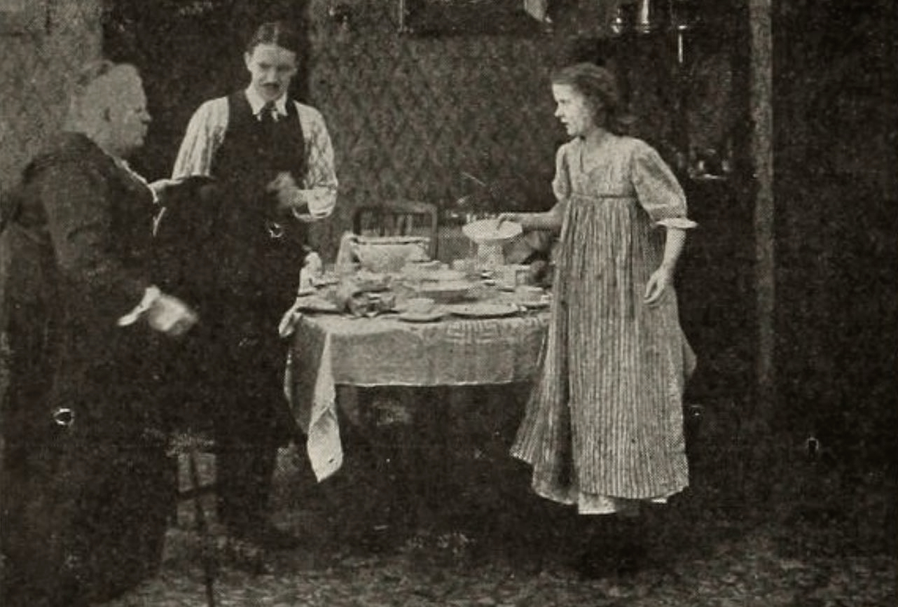 Robert Harron and Mae Marsh in The Little Liar (1916)