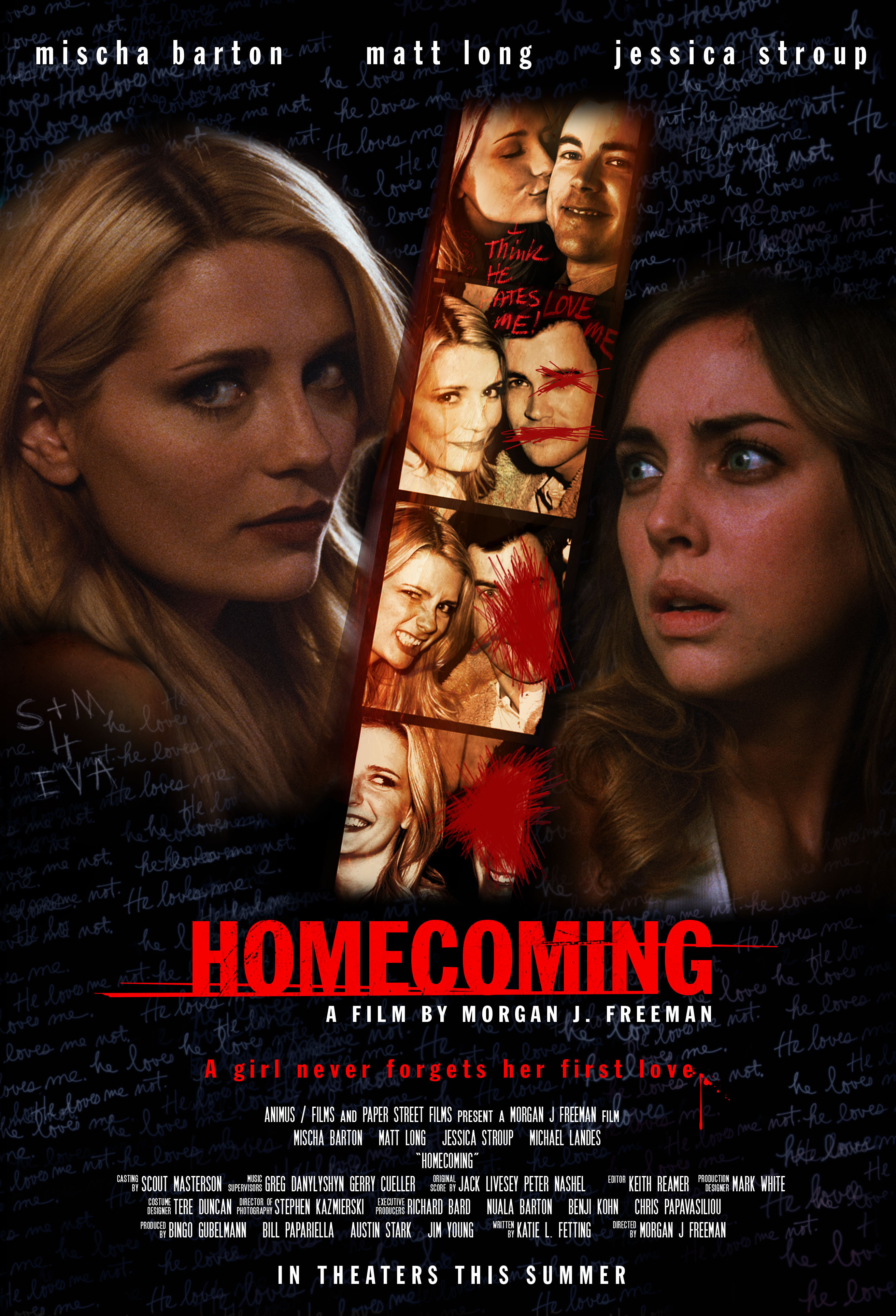 Mischa Barton, Matt Long, and Jessica Stroup in Homecoming (2009)