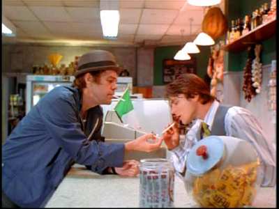 Brian Vincent with David Johansen of the legendary New York Dolls in the cult hit comedy "The Deli"