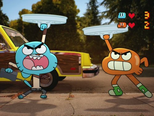 Logan Grove and Kwesi Boakye in The Amazing World of Gumball (2011)