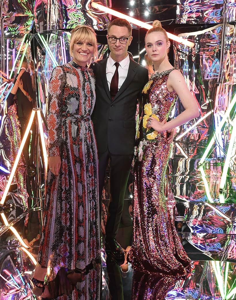 Liv Corfixen, Nicolas Winding Refn, and Elle Fanning at an event for The Neon Demon (2016)