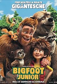 Sandy Fox, Michael Sorich, Joe Thomas, Christopher Lee Parson, Pappy Faulkner, and Laila Berzins in Bigfoot Junior (2017)