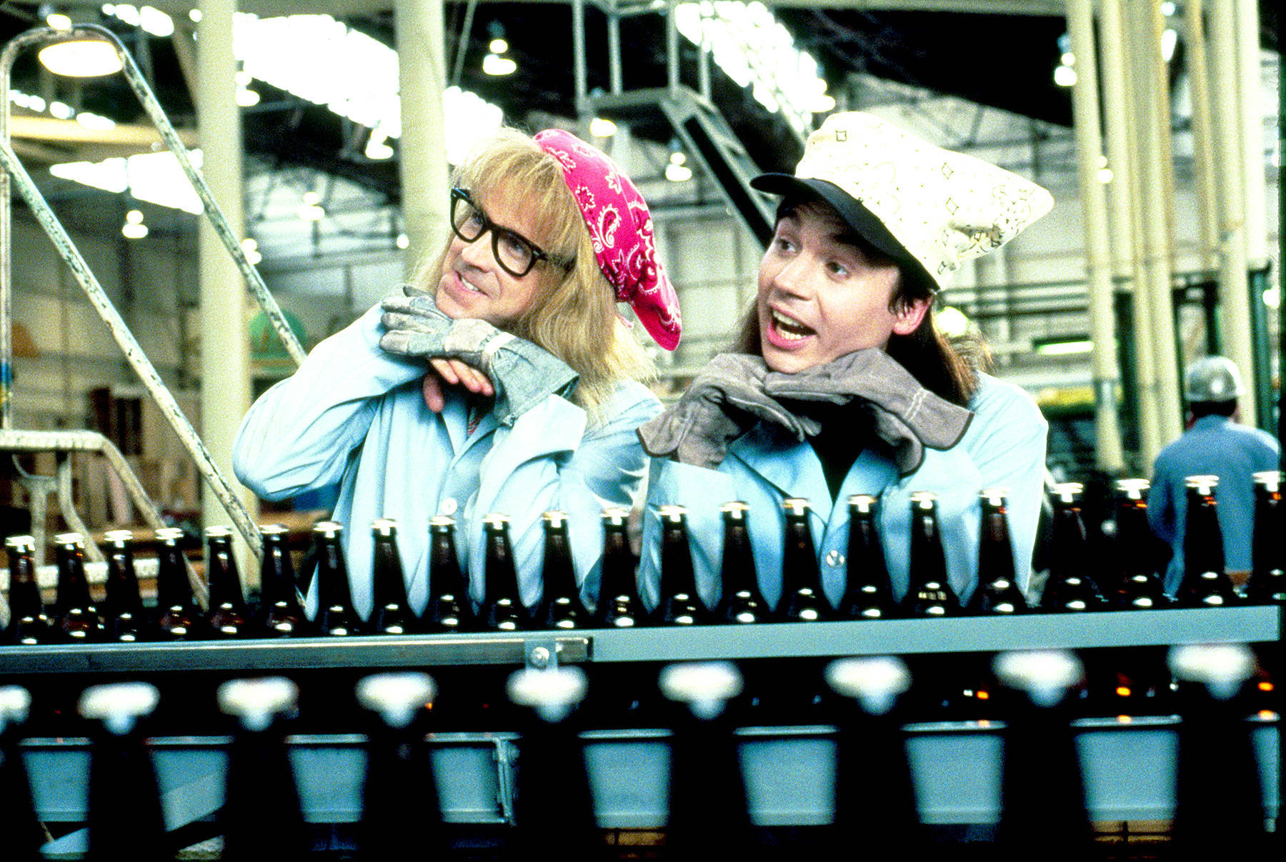 Mike Myers and Dana Carvey in Wayne's World (1992)