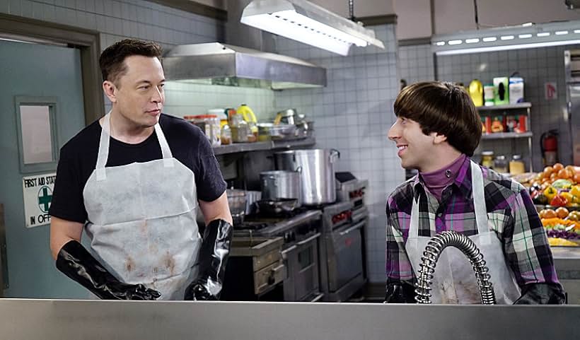 Simon Helberg and Elon Musk in The Big Bang Theory (2007)