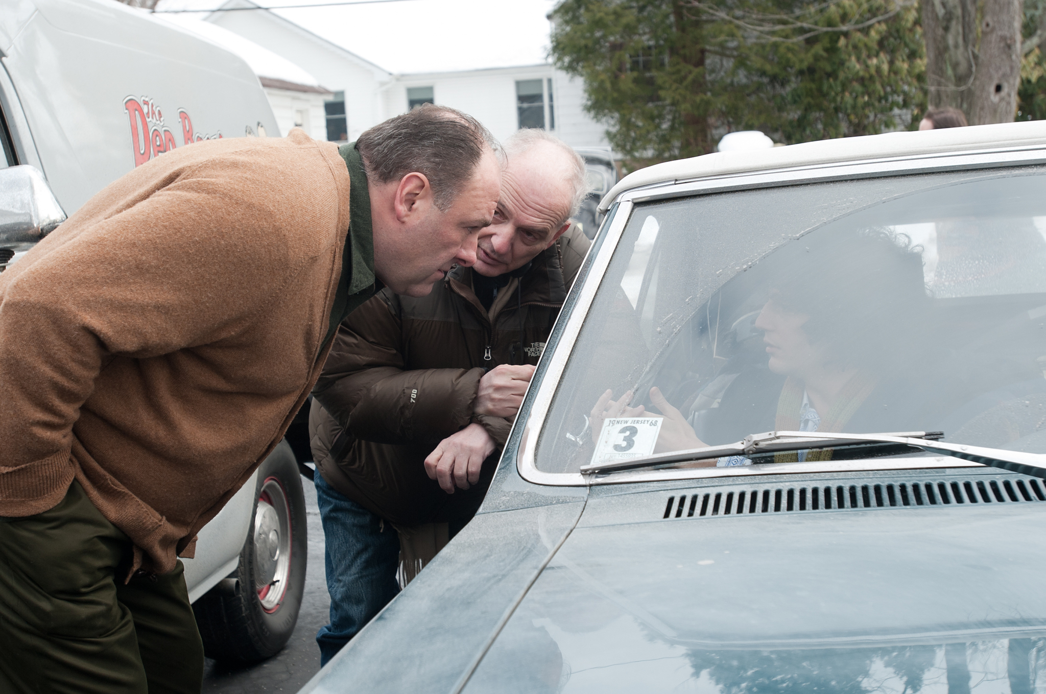 James Gandolfini, David Chase, and John Magaro in Not Fade Away (2012)