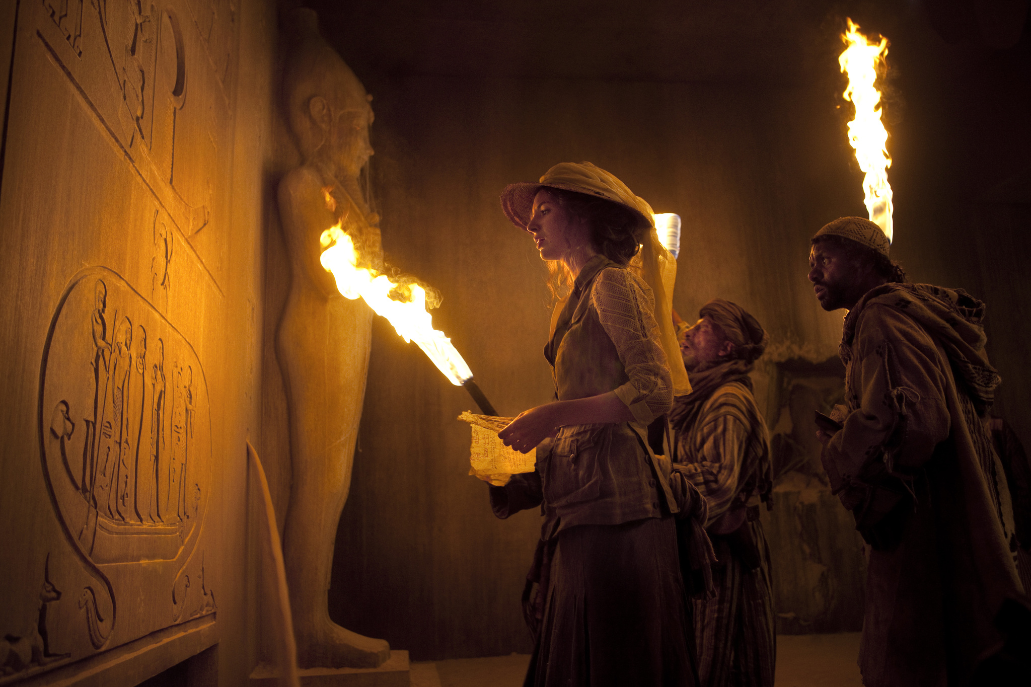 Mostefa Zerguine, Youssef Hajdi, and Louise Bourgoin in The Extraordinary Adventures of Adèle Blanc-Sec (2010)