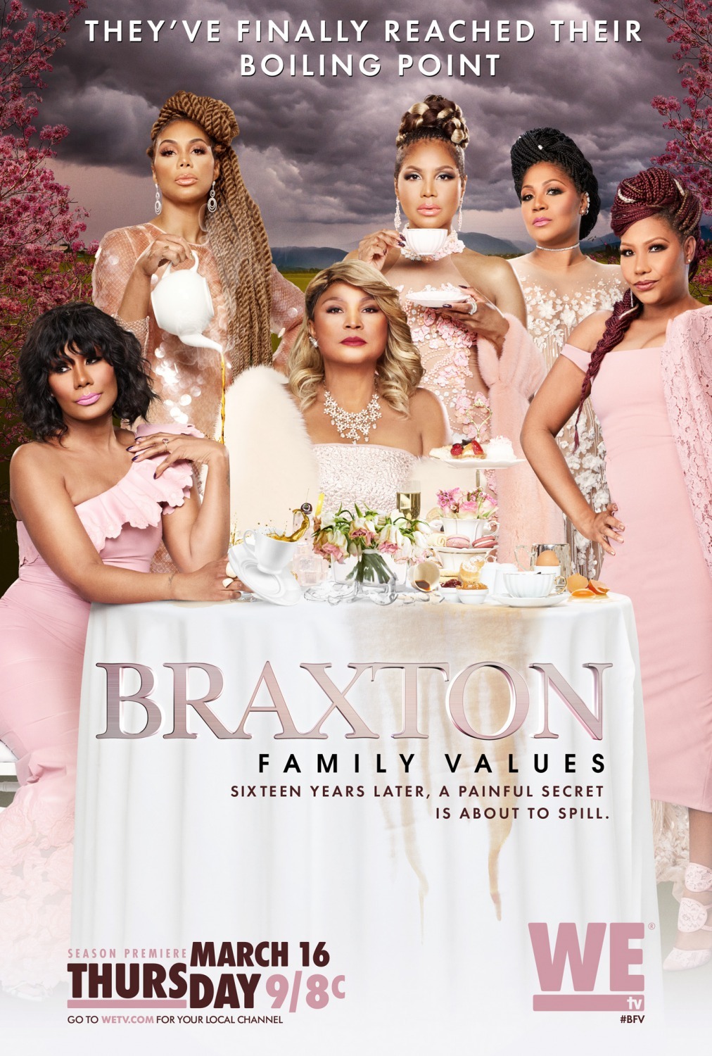 Toni Braxton, Trina Braxton, Traci Braxton, and Tommie Reed in Braxton Family Values (2011)