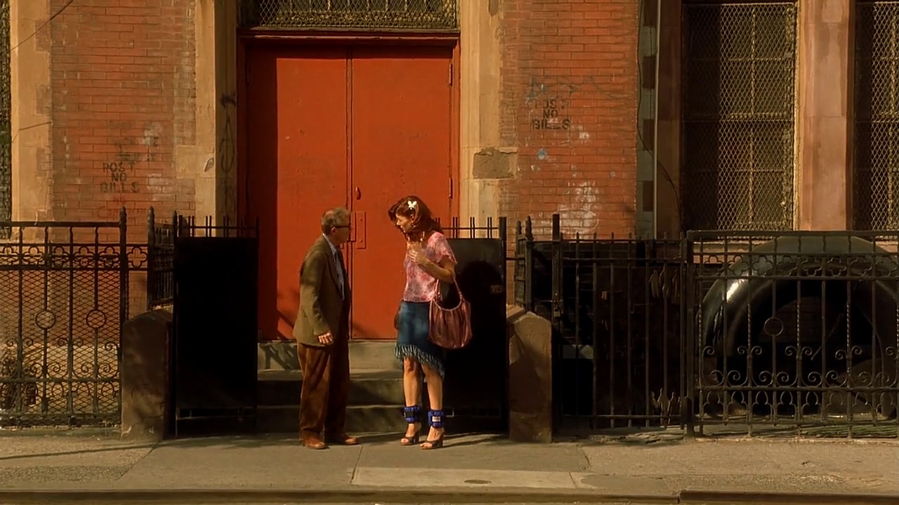 Woody Allen and Debra Messing in Hollywood Ending (2002)