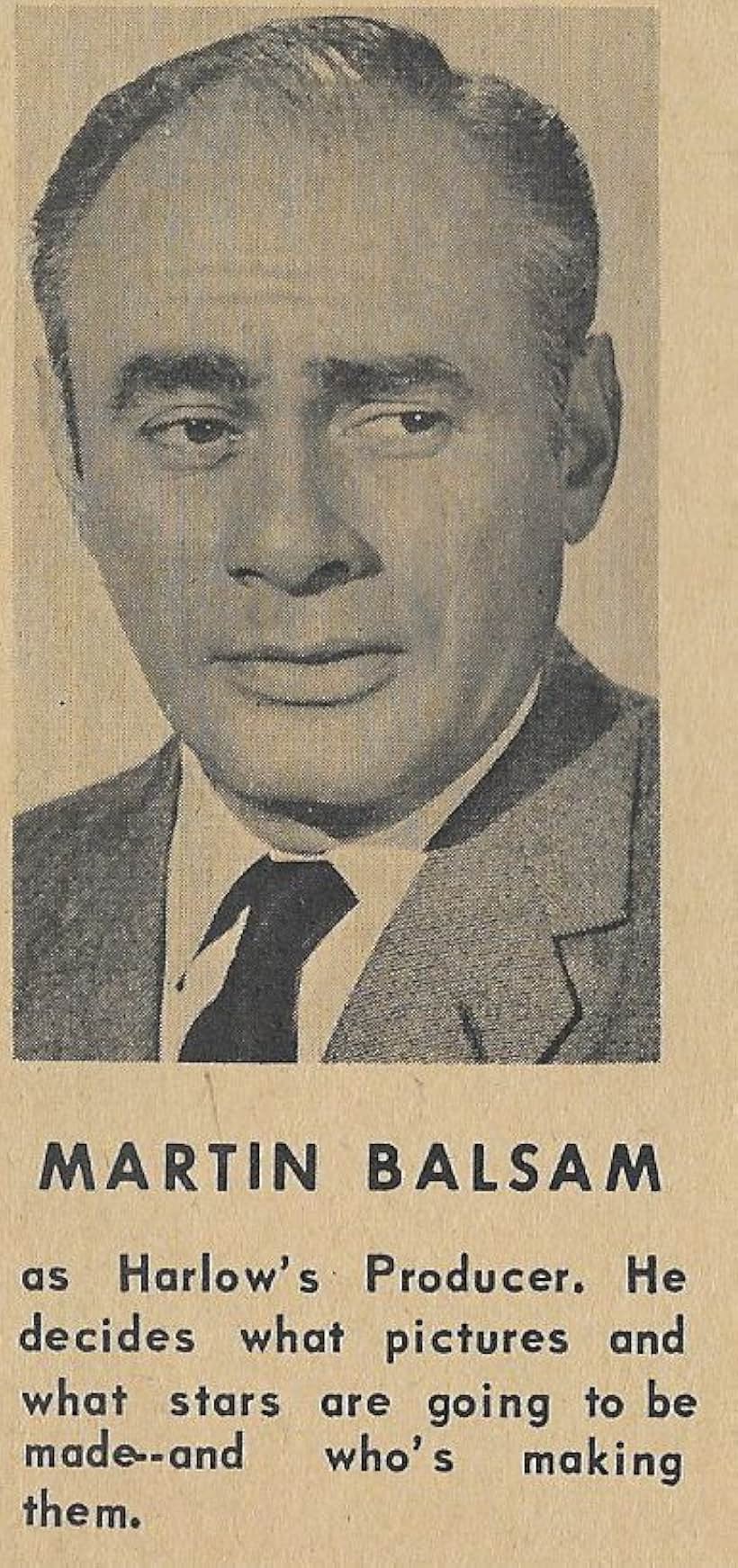 Martin Balsam in Harlow (1965)