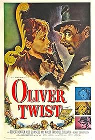 John Howard Davies, Anthony Newley, Robert Newton, Francis L. Sullivan, and Kay Walsh in Oliver Twist (1948)