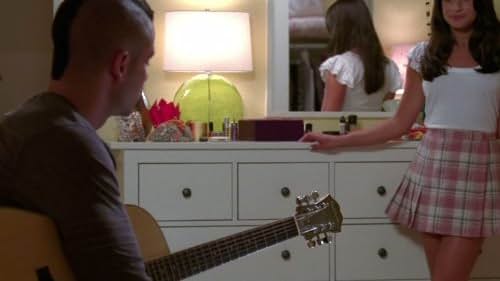 Lea Michele and Mark Salling in Glee (2009)