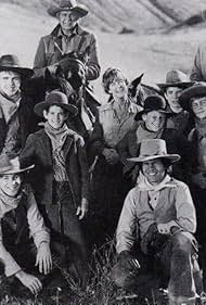 Robert Carradine, Mitch Brown, Jim Davis, Diana Douglas, Moses Gunn, Clint Howard, Sean Kelly, Kerry MacLane, A Martinez, and Clay O'Brien in The Cowboys (1974)