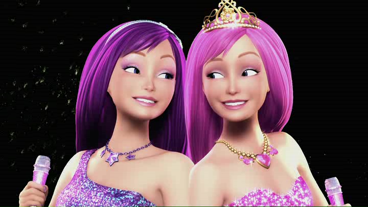 Kelly Sheridan, Ashleigh Ball, Tiffany Kathryn, and Jennifer Waris in Barbie: The Princess & the Popstar (2012)