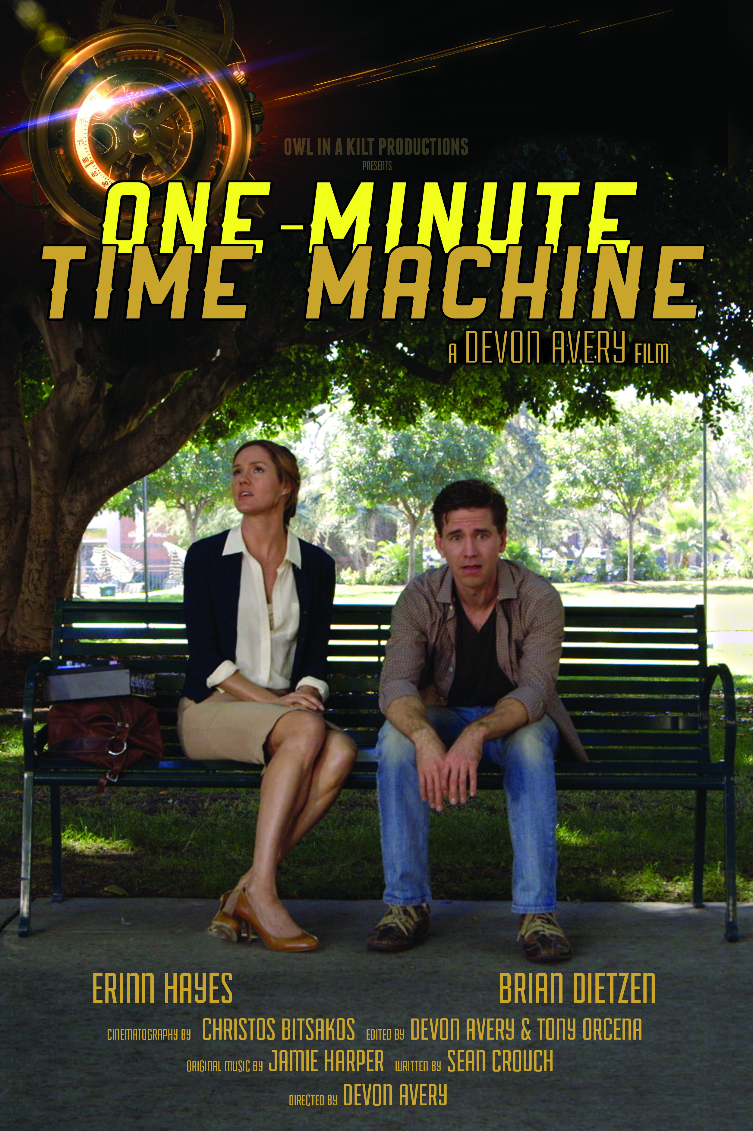 Erinn Hayes and Brian Dietzen in One-Minute Time Machine (2014)