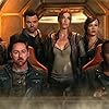 Scott Grimes, Penny Johnson Jerald, Seth MacFarlane, Jessica Szohr, Adrianne Palicki, J. Lee, Kai Wener, and BJ Tanner in The Orville (2017)