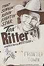 Tex Ritter and White Flash in Frontier Town (1938)