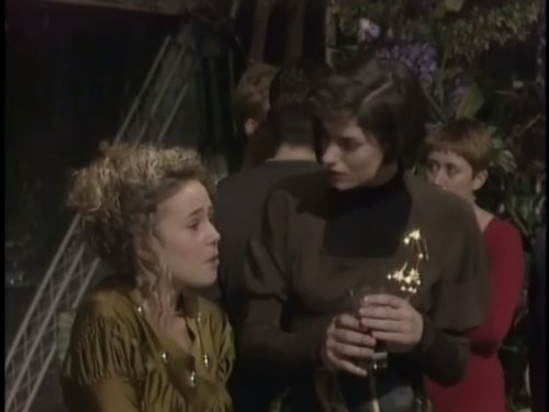 Lucy Benjamin and Anna Chancellor in Jupiter Moon (1990)