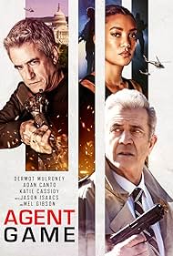 Mel Gibson, Dermot Mulroney, and Annie Ilonzeh in Agent Game (2022)