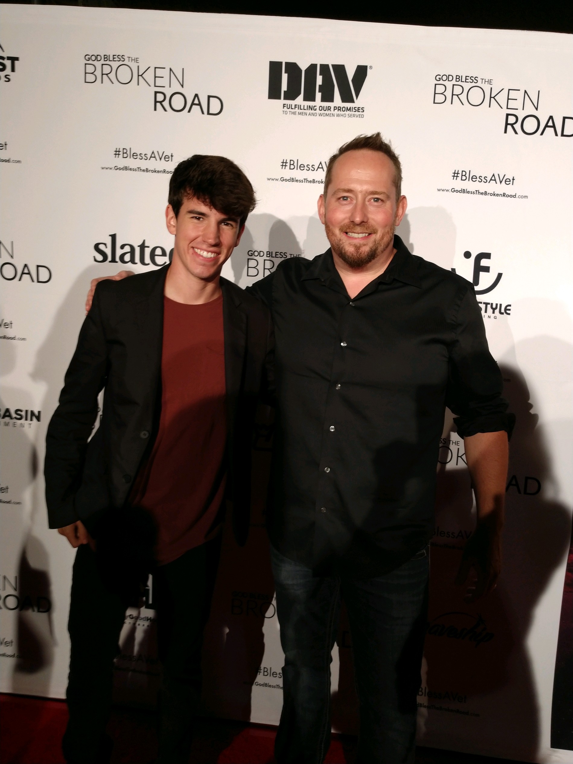 Derek Brandon with Director, Producer, Writer, Harold Cronk