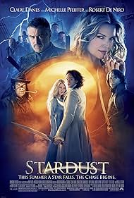 Claire Danes, Robert De Niro, Michelle Pfeiffer, Dexter Fletcher, Rab Affleck, Adam Fogerty, Ricky Gervais, Mark Strong, Charlie Cox, Carlos Peres, Spencer Wilding, Terry Murphy, and Jordan Long in Stardust (2007)