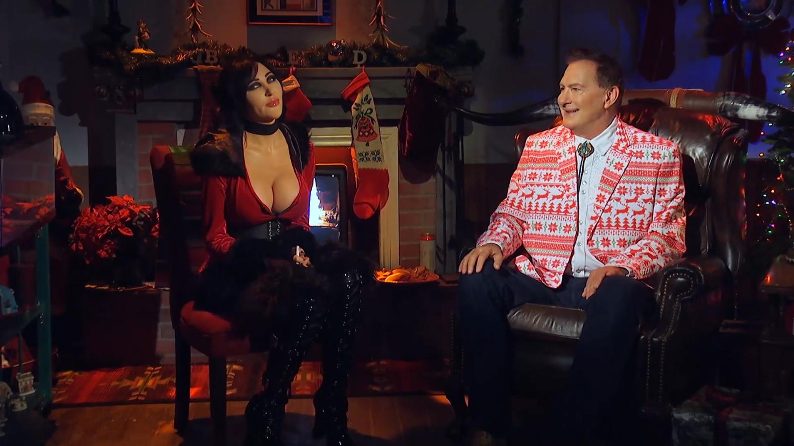 John Bloom and Diana Prince in Joe Bob's Red Christmas: Black Christmas (2019)