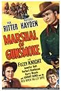 Russell Hayden, Fuzzy Knight, and Tex Ritter in Marshal of Gunsmoke (1944)